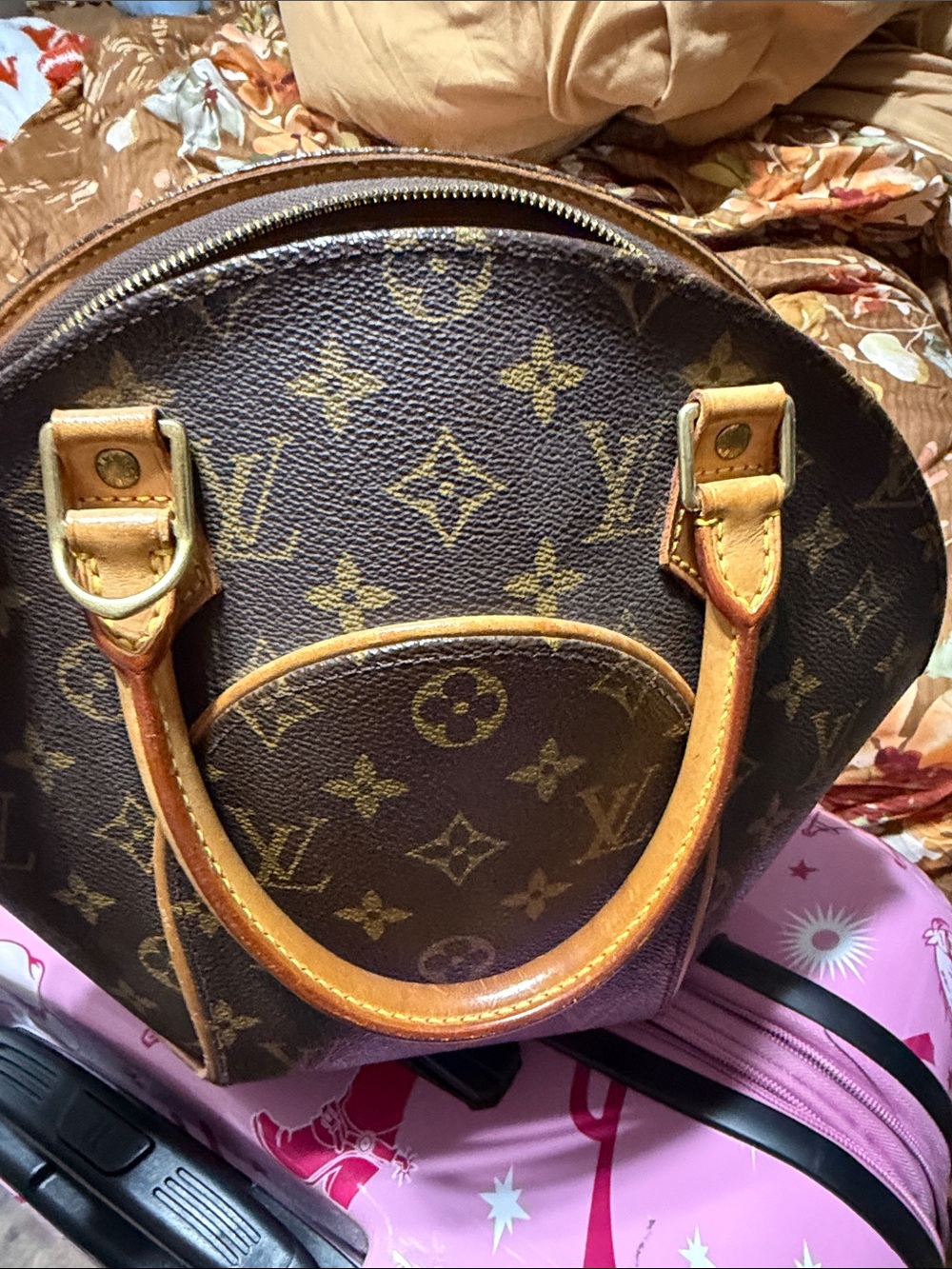 Louis Vuitton Ellipse MM Monogram Canvas Brown Handbag - Picture 8 of 12